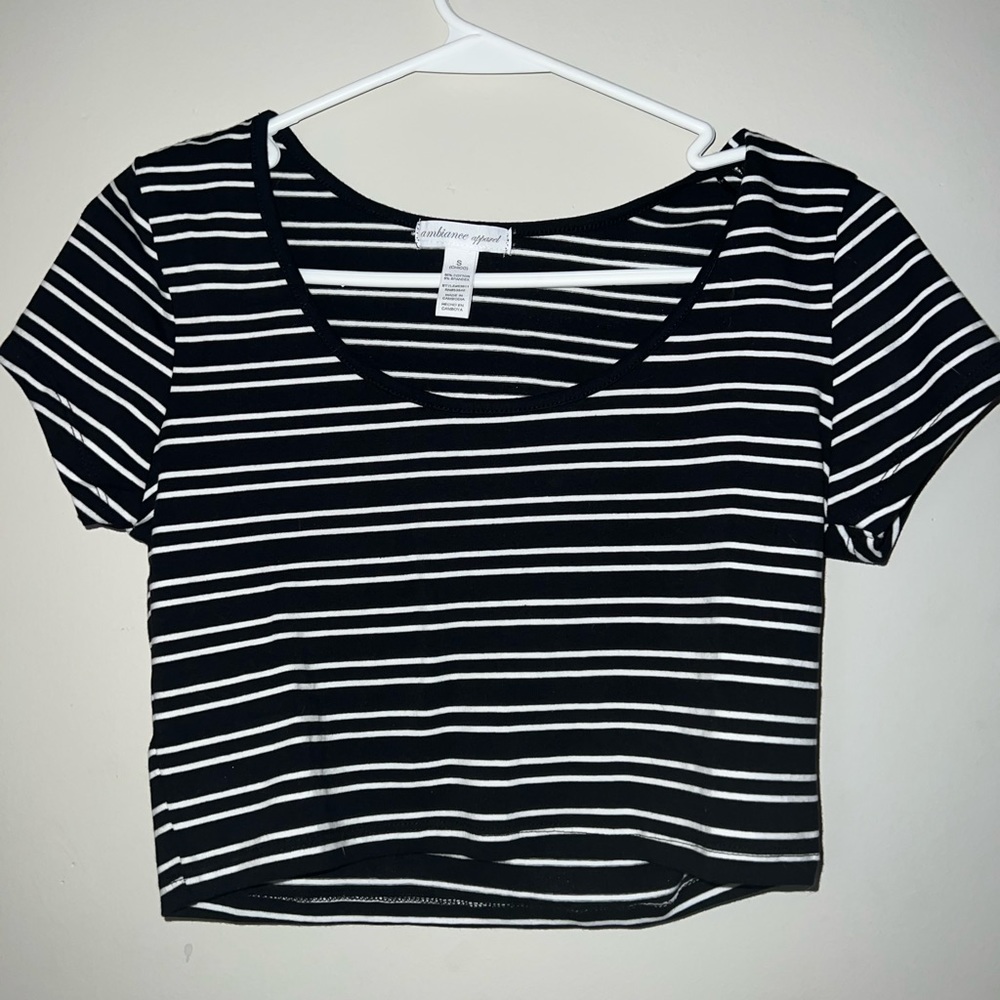 Striped crop top